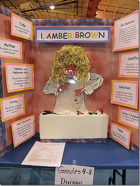 amber brown reading fair project
