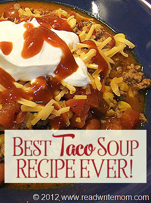 Looking for an easy recipe for the best taco soup recipe ever? Look no further!