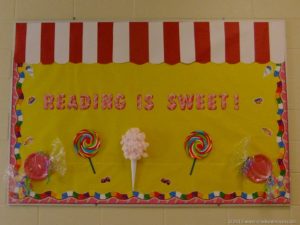 Candy Themed Bulletin Board