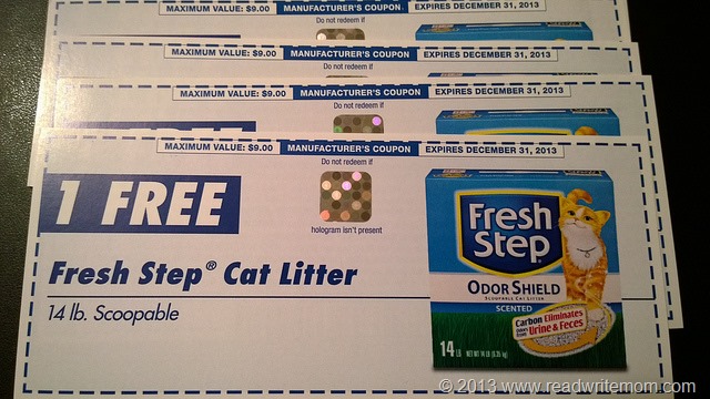 Free cat shop litter coupons