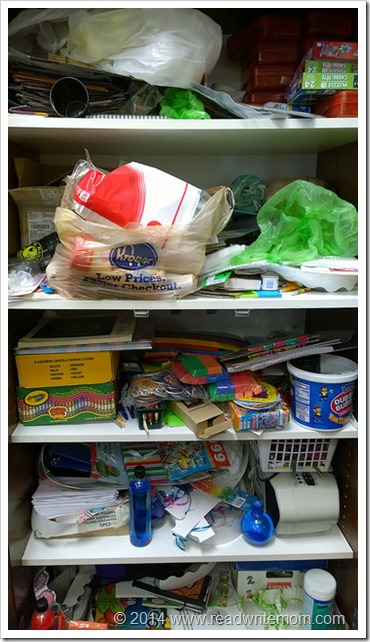 disorganized cabinet