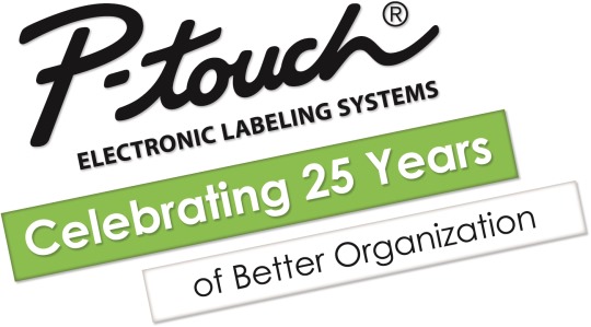 P-touch25thLogo_Black&White