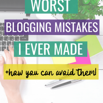 Read about the worst blogging mistakes I ever made and how you can avoid losing readers and earnings from making these small changes.