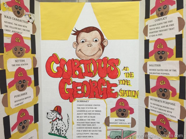 curious george at the fire station