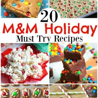 holiday recipe with m&m's