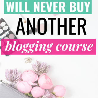I won't buy another blogging course. Have you spent loads of money on blogging courses, only to be disappointed? Here's what you can do instead that's absolutely free.