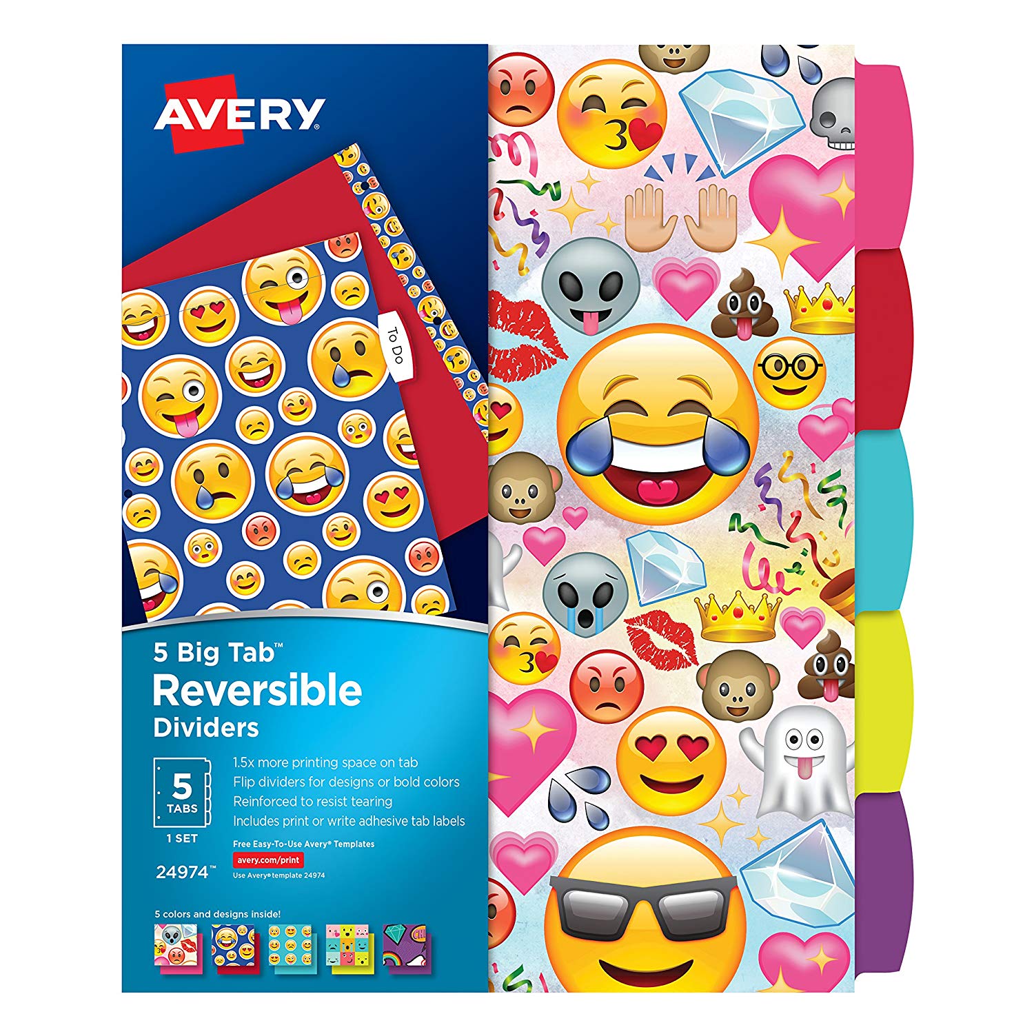 avery emoji dividers
