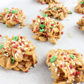 These no-bake butterscotch crunchies are a perfect holiday snack!