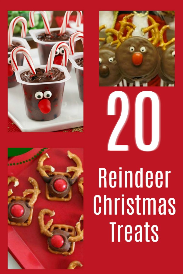  20 reindeer Christmas treats, perfect for holiday snacks!