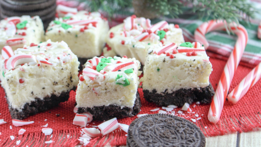 Peppermint Oreo Fudge is a delicious holiday treat.