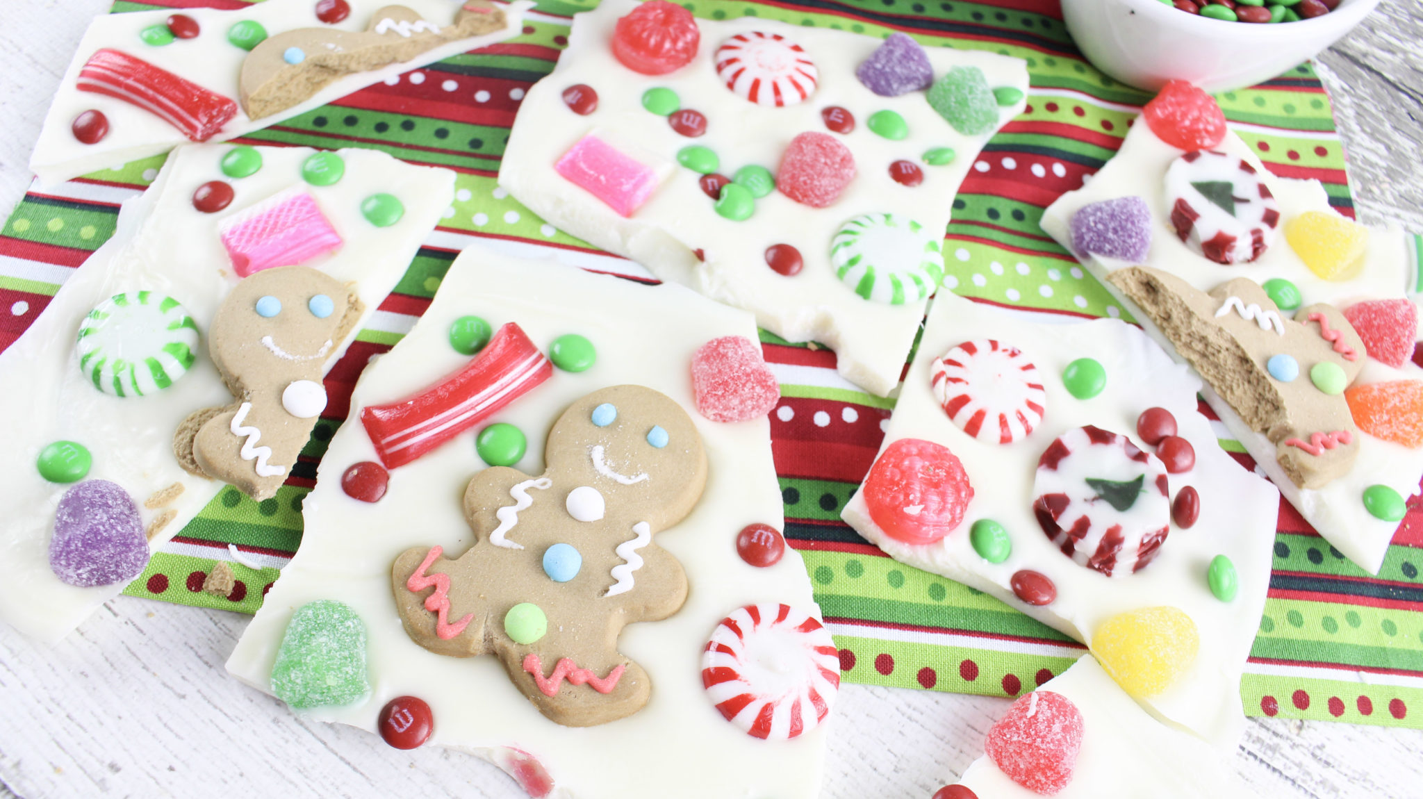 This Christmas bark recipe is fun and easy to make. A great way to use up Christmas candy as well.