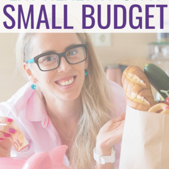 How to eat healthy on a small budget. Cheap healthy grocery shopping when you are low on money.
