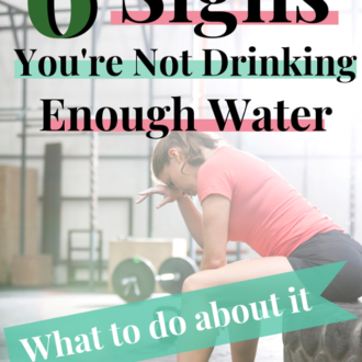 Six Signs You're Not Drinking Enough Water.