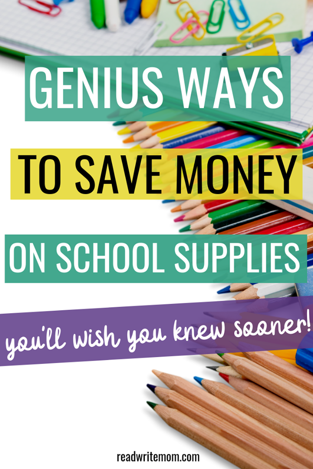 Genius ways to save money on school supplies you wish you'd known sooner.  How to get the best deals on back to school shopping.