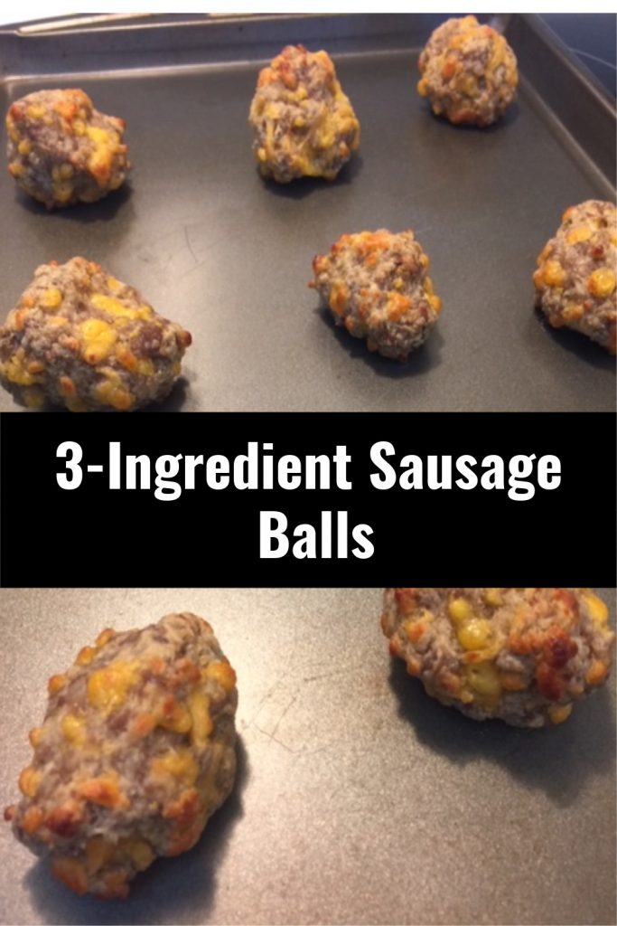 3 ingredient sausage balls