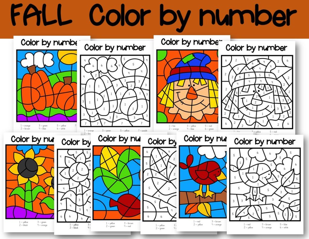  fall color by number preview