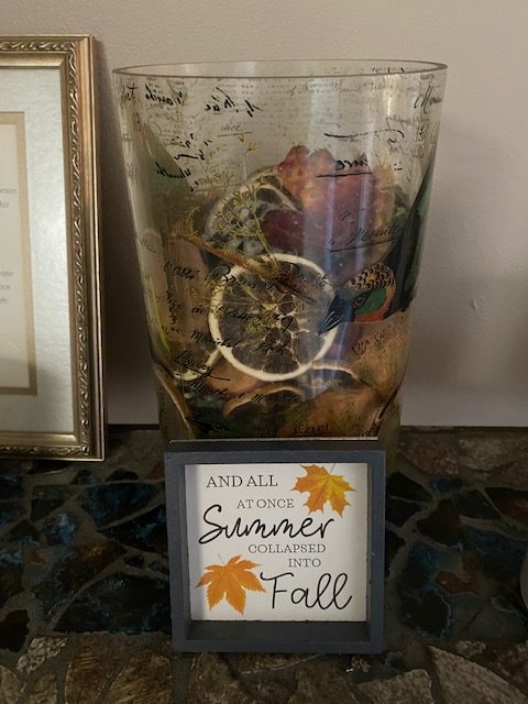small fall sign