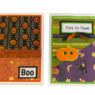 handmade Halloween cards