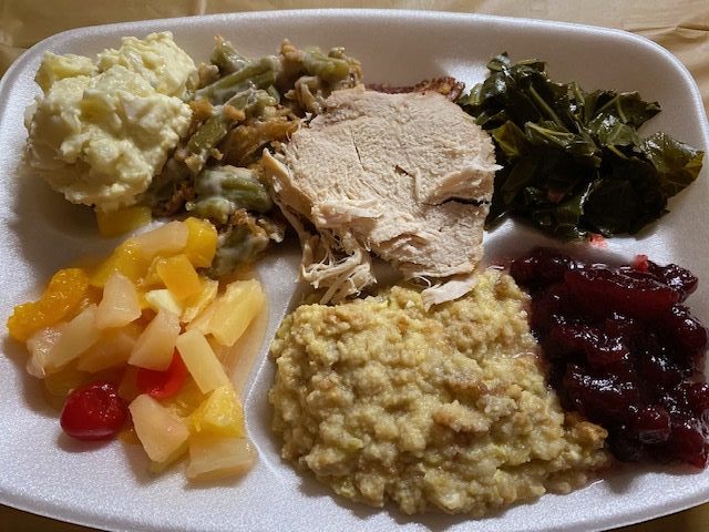 My Thanksgiving plate
