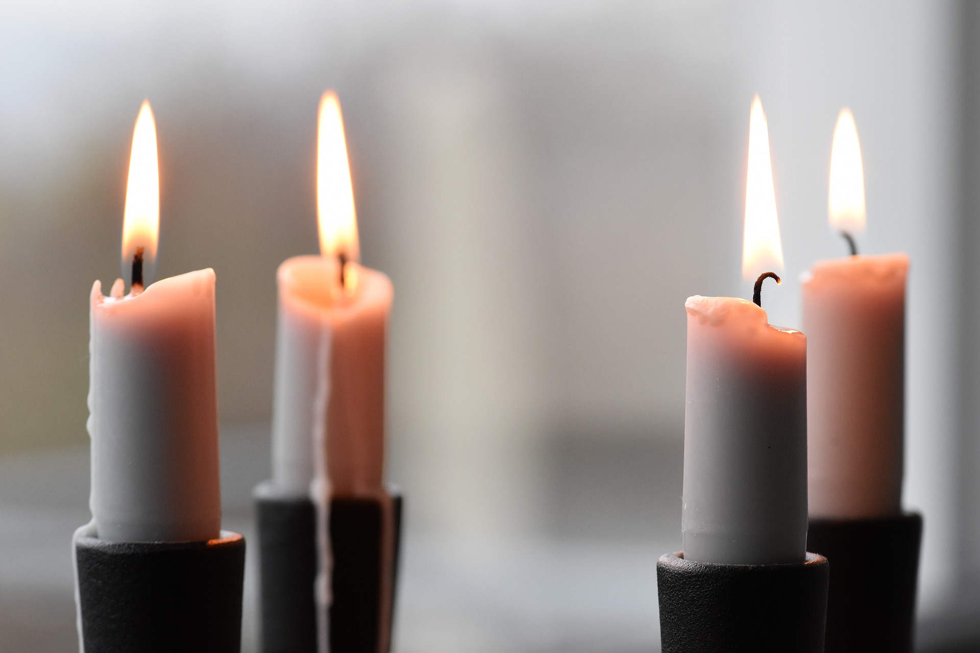 white candles