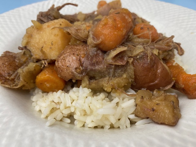 pot roast and rice