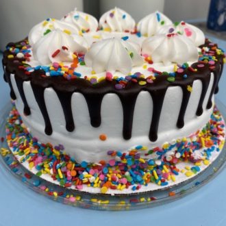 birthday cake with sprinkles