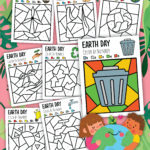 Coloring Our World Green: Exploring the Joy of Free Earth Day Color by Number Printables"