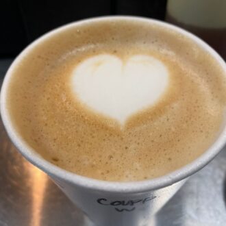 coffee foam heart