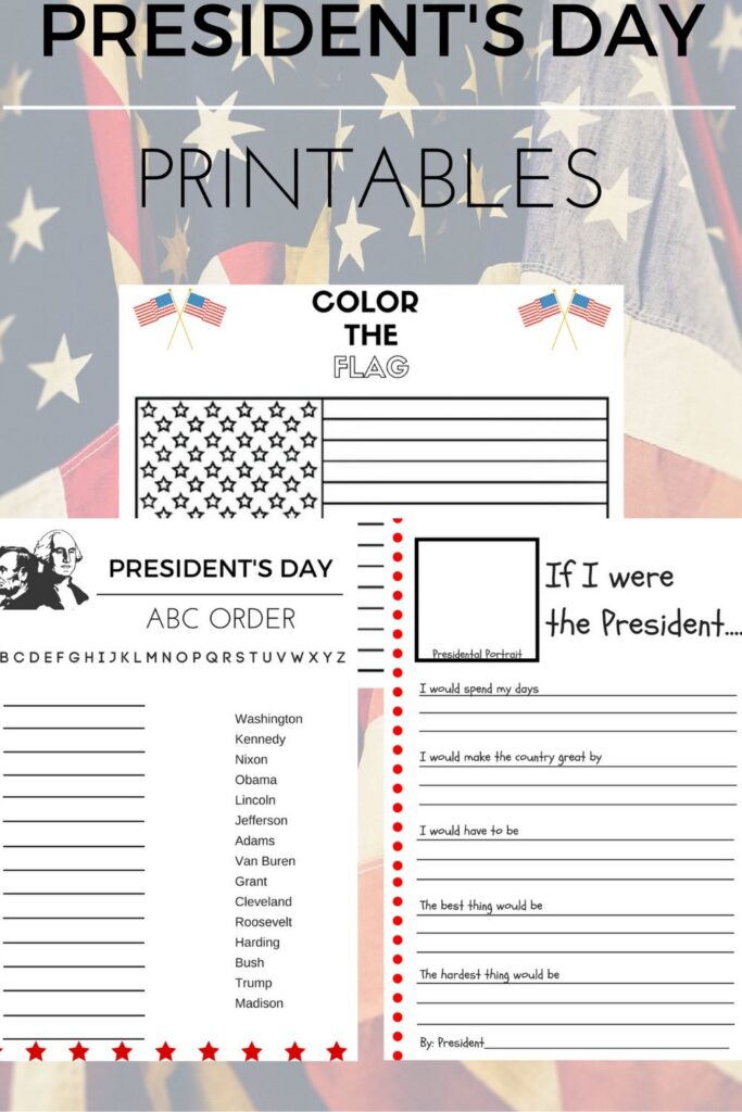 free president's day printables