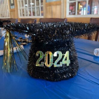 graduation table decor