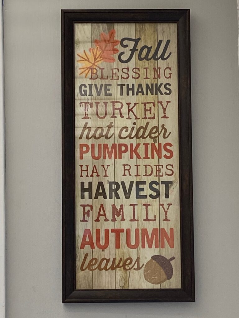 fall words picture 