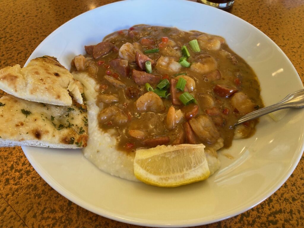 shrimp and grits with sausage