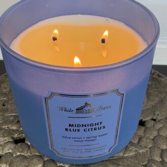 midnight blue citrus candle
