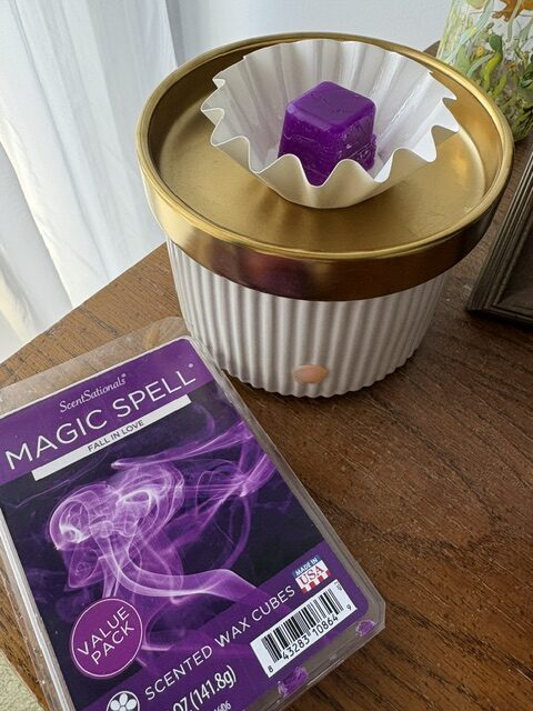 purple wax melt